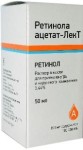 Ретинола ацетат-ЛекТ (Витамин А), р-р д/приема внутрь и наружн. прим. [масл.] 3.44% 50 мл №1 флаконы