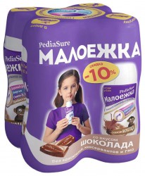 Смесь для энтерального питания, 200 мл 4 шт Педиашур Малоежка мульти шоколад